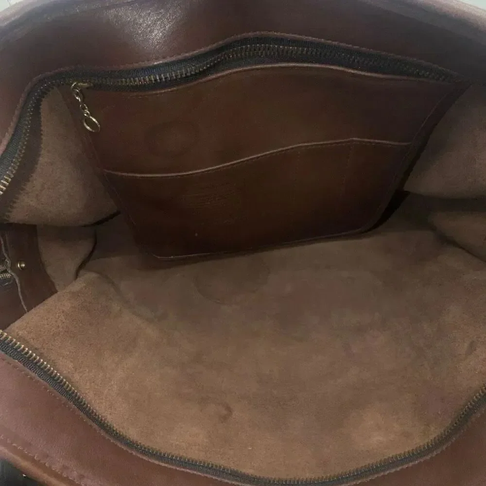 COACH Vibtage 1970s Monroe Glovetanned Leather Crossbody Briefcase